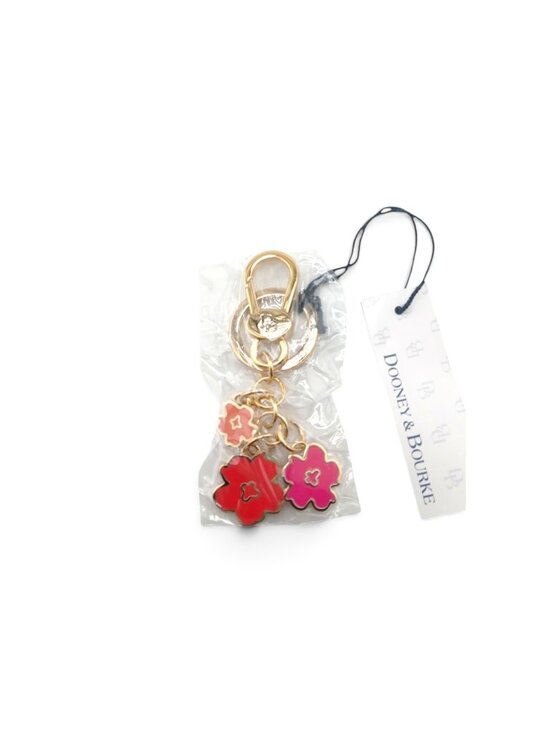 Dooney & Bourke Handbags - D&B Hot Pink Somerset Floral Purse Charm Key Chain